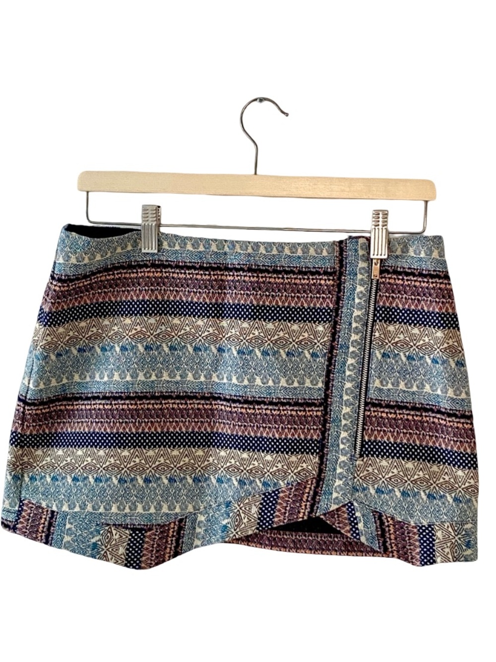 Pull&Bear Multi-Color Patterned Mini Skirt
